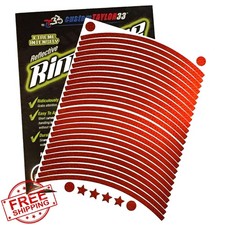 customTAYLOR33 Red Reflective Rim Tape 19"/20" for Cars Trucks
