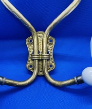 Vintage Ornate Brass Coat Hanger