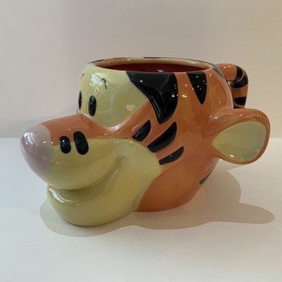 DISNEY STORE EXKLUSIVE KERAMIKTASSE TASSE TIGGER 3D GESICHT VON WINNIE THE POOH