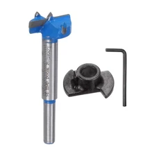 Forstner Drill Bit 25mm (1") Carbide Adjust Depth Wood Drill Bits a Wrench