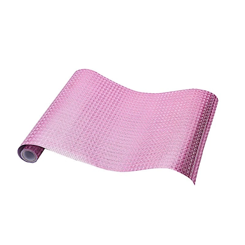 ROSE GOLD 12x108" Glitter Paper Disposable Table Runner CIRCLE DESIGN Supplies - Image 4 of 4