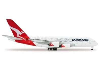 Qantas Airbus A380 1:500 Diecast Airplane Model New With Box