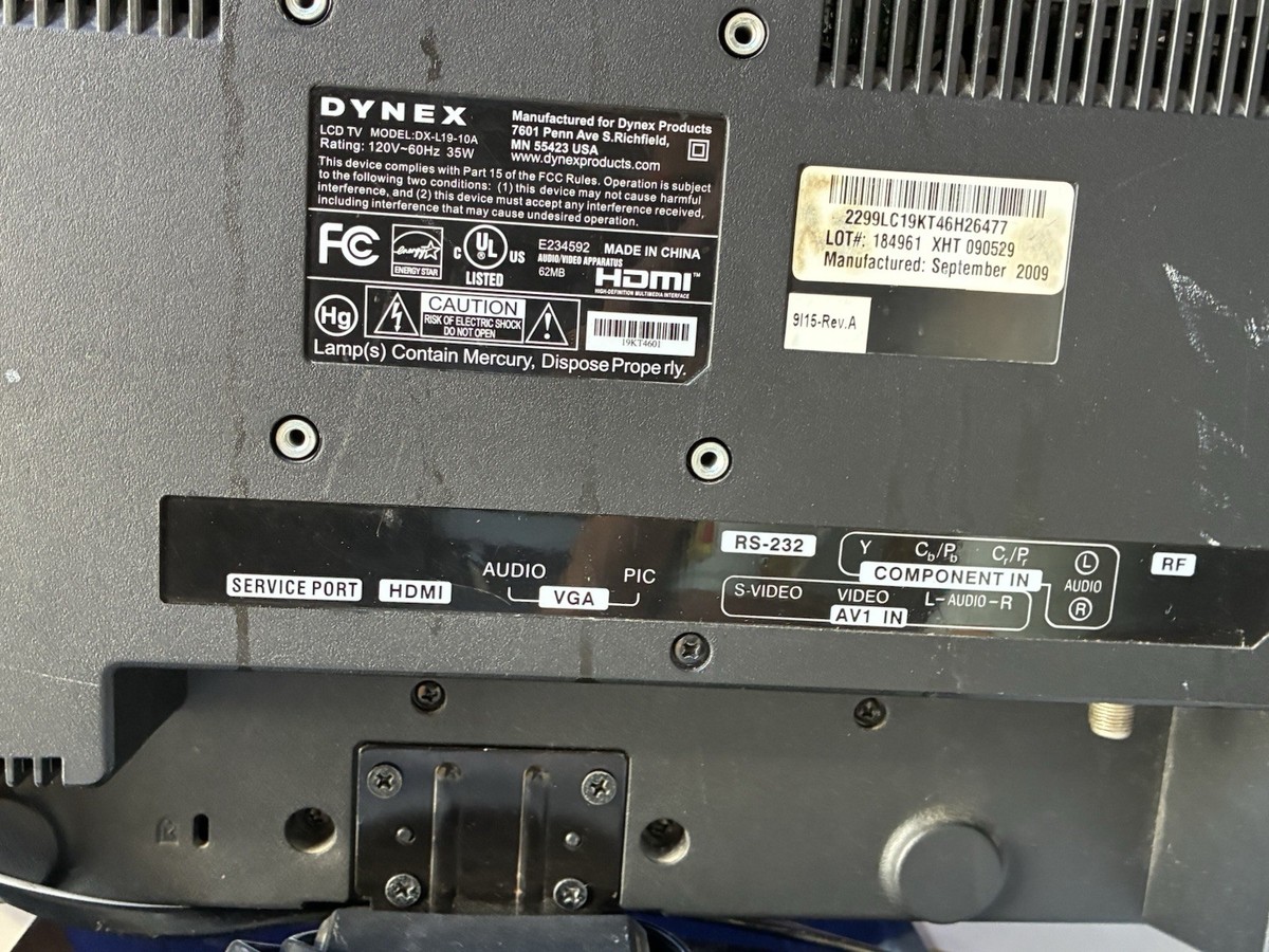 Dynex DX-L19-10A 19