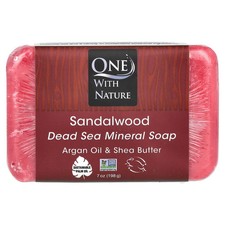 Dead Sea Mineral Bar Soap, Sandalwood, 7 oz 198 g 