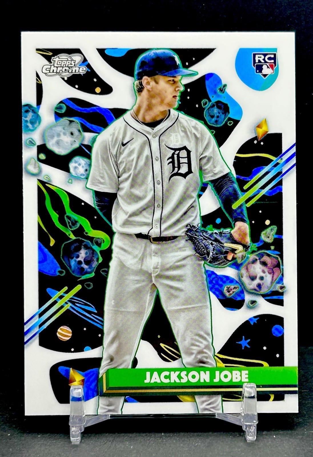 2025 Topps Cosmic Chrome Jackson Jobe RC White Hole Refractor Tigers #142