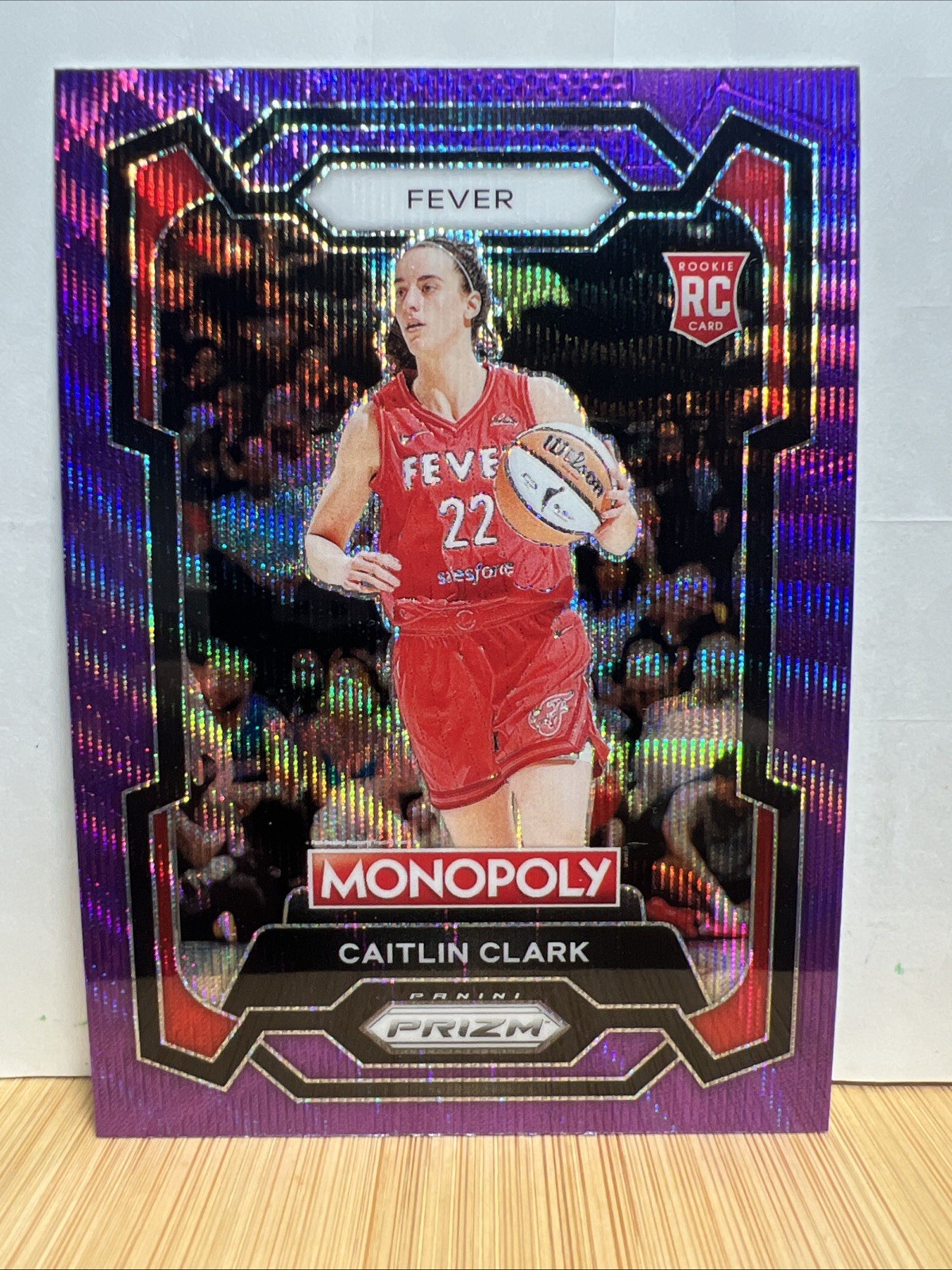 2024 Prizm Monopoly Caitlin Clark Purple Wave Rookie Card Rare Rc #65