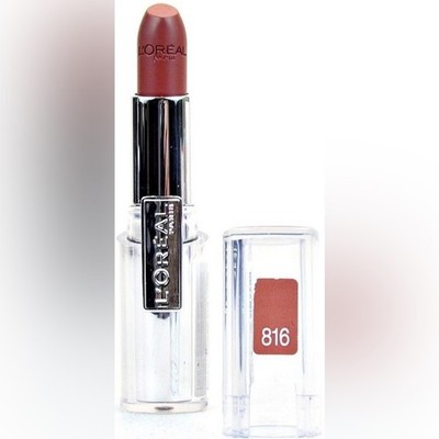 L Oreal Infallible La Rouge Lipstick 816 Lingering Mocha Red NEW