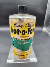 Early Kot-o-fom Rug Upholstery Cleaner Glass My-ko Milwaukee Wi Chemical 
