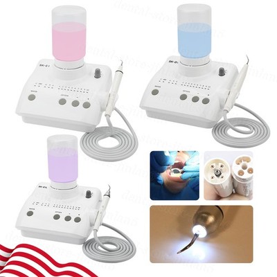 Dental Ultrasonic Scaler LED/NO-LED 2 Bottles Handpiece Fit EMS Woodpecker/DTE