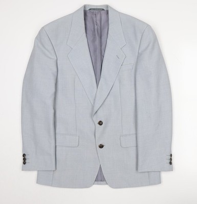 DESCH Herren Blazer Grau 48R Sakko für Business