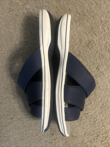 Clark’s Cloudsteppers Sandals Size 9 Navy - Picture 3 of 6