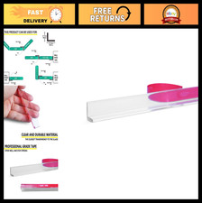 Multi-Purpose Clear Shower Door Side Seal L-Shape Jamb with Tape for 1/4"-1/2" G