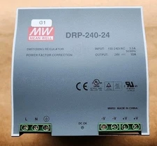 Mean Well DRP-240-24 100-240VAC 3.5A / 24V 10A 240W Power Supply Free Shipping