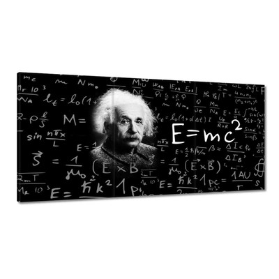 Leinwand Bild Wandbild Canvas Print E=MC2 Albert Einstein Nr. H8009_PC