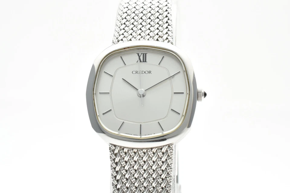 [Near MINT] Vintage SEIKO CREDOR 1271-5030 Silver Dial Women's Watch from Japan - Image 2 of 4