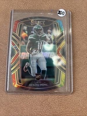 2020 Panini Select - Club Level Denzel Mims #263 Tie-Dye Prizm /25 (RC)