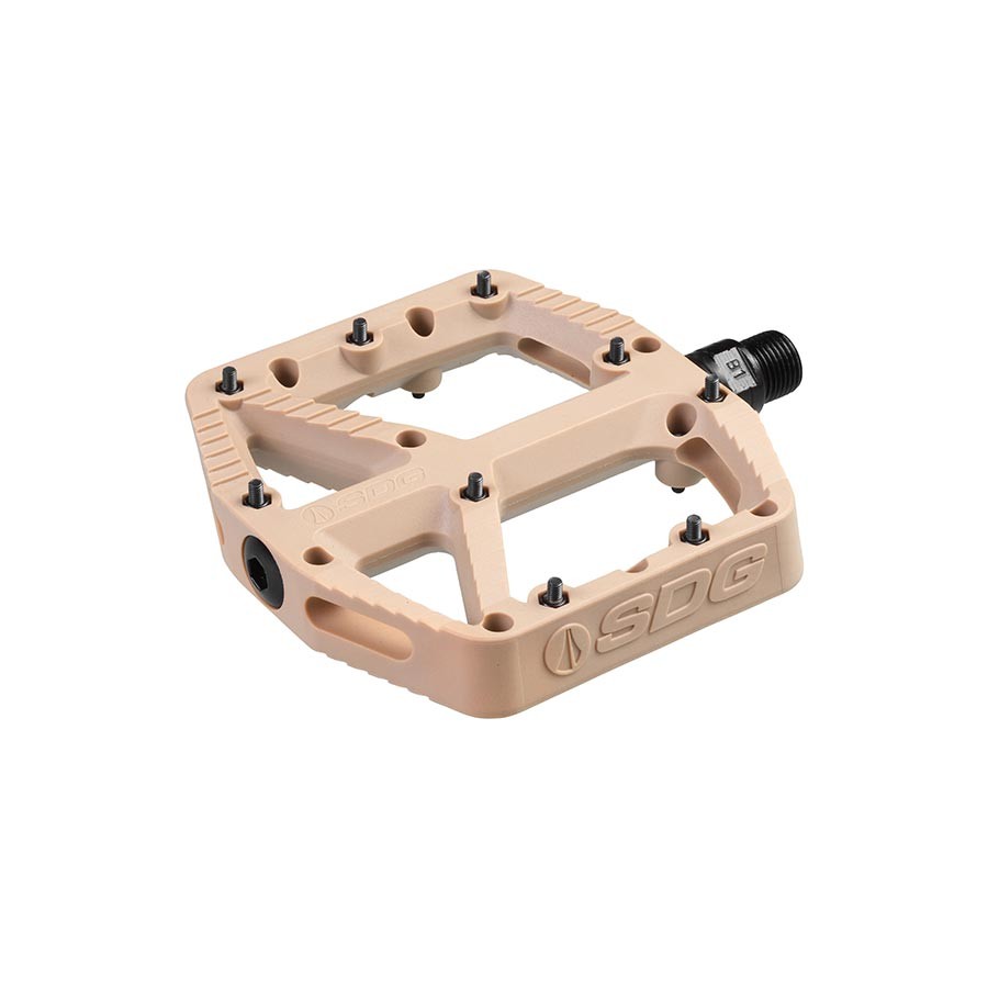 SDG Comp Platform Pedals - 9/16 Cro-Mo Axle, Composite Body, Removable Pins