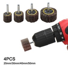 Precision Grinding Set of 4 Sanding Flap Disc Wheels 80 Grit Rotary Tool