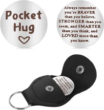 Pocket Hug Token, Double Sided Inspirational Pocket Hug Token Gift Encouragem...