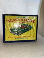 Vintage official matchbox series deluxe collector case with 40 Cars