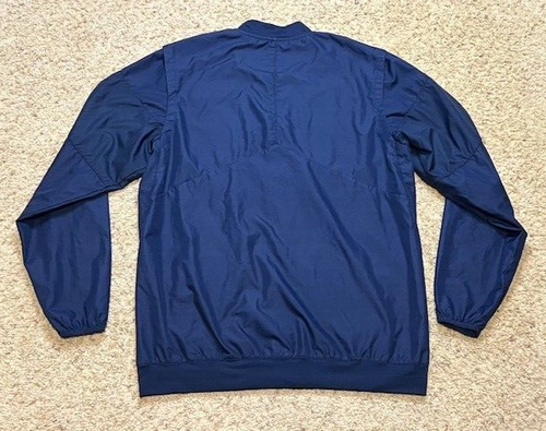 Michigan Wolverines Nike Jordan Navy Blue 1/2 Zip Vented Windbreaker Size Medium - Picture 4 of 4