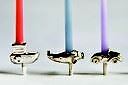 Vivi Celebrations - Silver Plated Cake Candle Holder - Boat