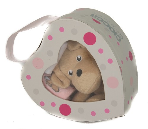 Scatola kit regalo 3 paia calzettoni + pelouches baby neonata CIOCCA articolo 3/ - Picture 3 of 4