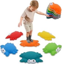 Balanciersteine f&uuml;r Kinder - 6-teilig, rutschfest, f&ouml;rdert Balance & Motorik