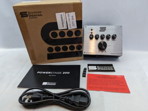  Nuevo/Sin usar Cabezal Amplificador de Guitarra Seymour Duncan PowerStage 200 vatios - Plateado - Imagen 1 de 14