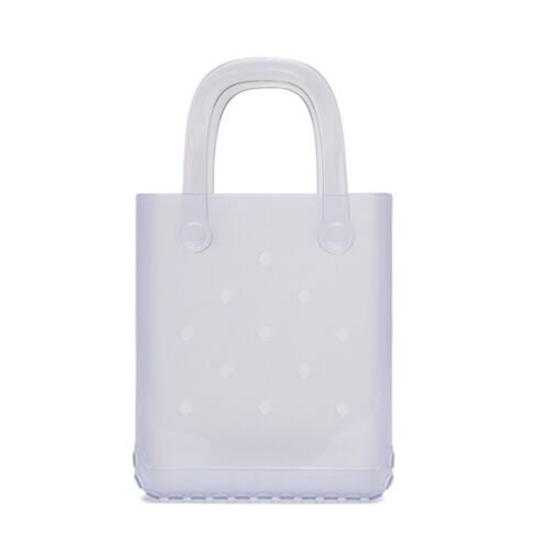 New Women's Waterproof Summer Beach Bag DIY Jelly Tote Bag Vacation - Picture 40 of 40