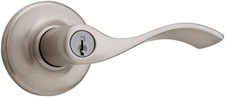 Kwikset 405BL15SMTRCALRCS Balboa Reversible Entrance Door Leverset, Satin Nickel