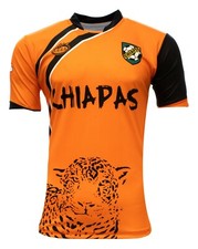 Chiapas Mexico Soccer Jersey  Color Orange and Black Arza Design
