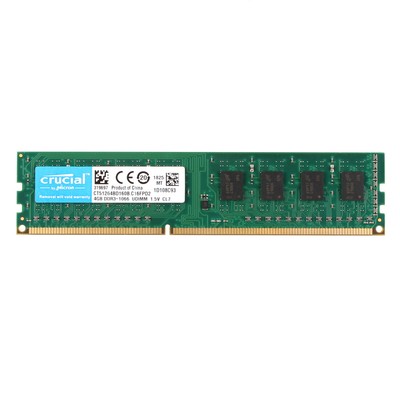 4GB 2PCS 2GB 2RX8 PC3-8500U DDR3 1066MHz DIMM Memory Desktop RAM