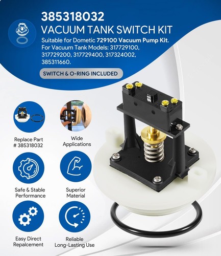 Kit de interruptor de tanque de vacío para Dometic 385318032 317729100 317729200 - Imagen 6 de 9