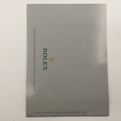 Rolex Explorer Booklet 1993 - 2010 Genuine Language English Select Age - Picture 31 of 43