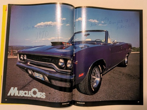 MuscleCars Vol. 9 #2 - March 1991 - Special Convertible Edition! Bagged/Boarded - Bild 17 von 21