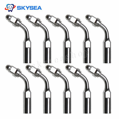 10pcs Dental Ultrasonic Scaler Endo Tips ED1 Endochuck 120° for Satelec DTE