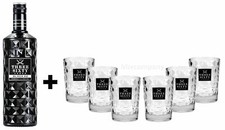 Three Sixty Set Geschenkset ? Three Sixty Black Vodka Wodka 0,7L 700ml (42% Vol