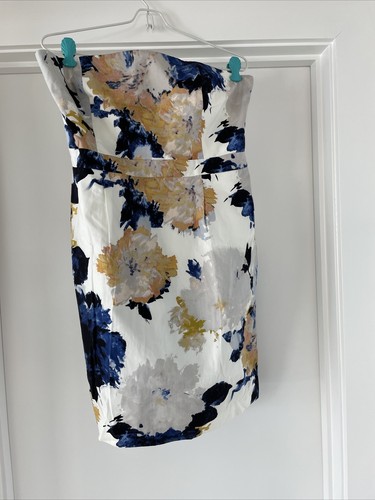 J Crew Vestido floral sin tirantes talla 14. Bolsillos ocultos NWT - Imagen 10 de 10