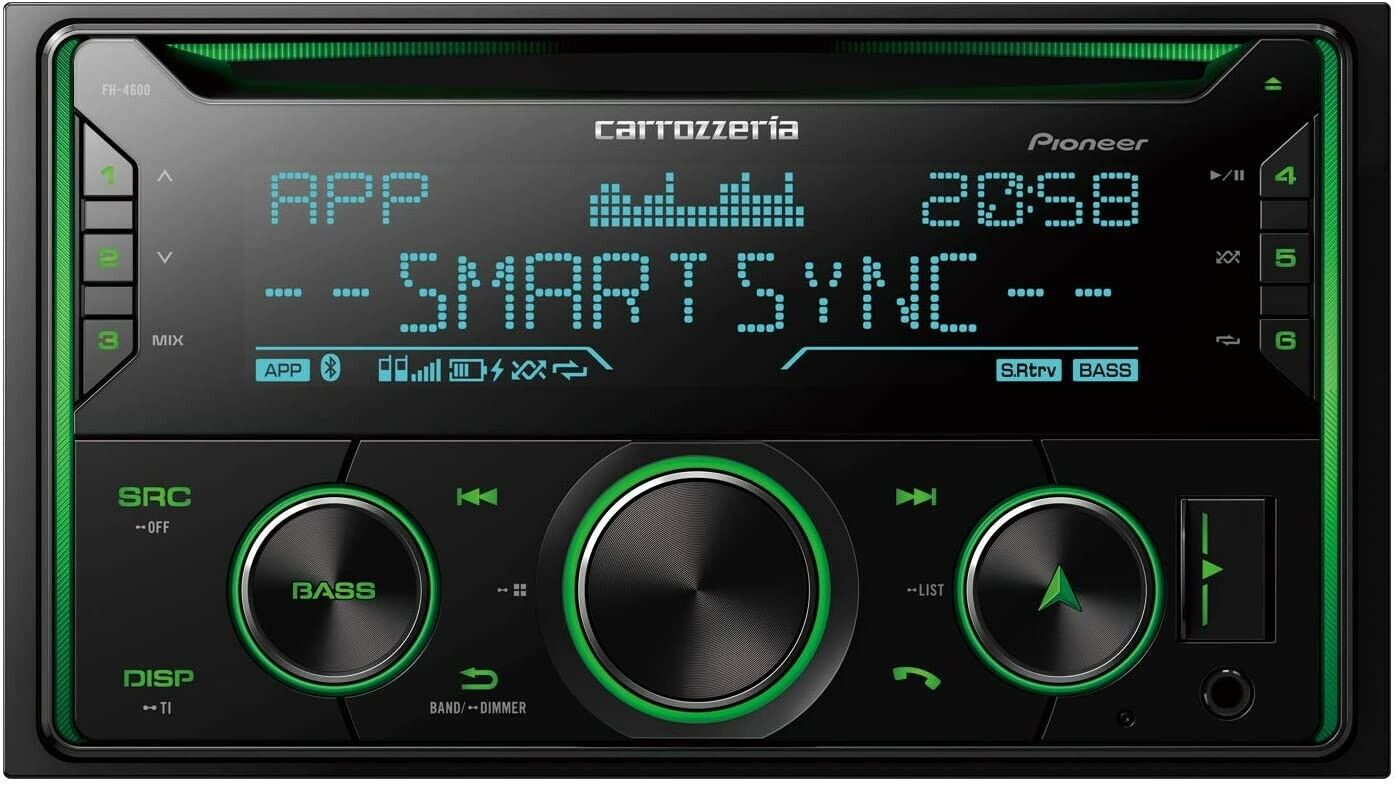 Pioneer Carrozzeria Car Audio 2DIN CD / USB / Bluetooth FH-4600