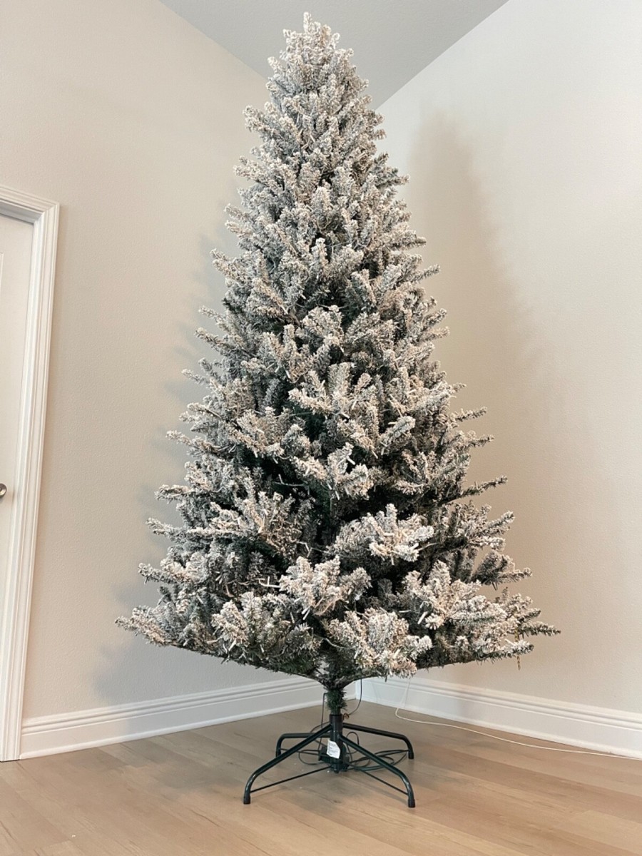 9 Ft Starry Light Fraiser Fir Flocked Artificial Christmas