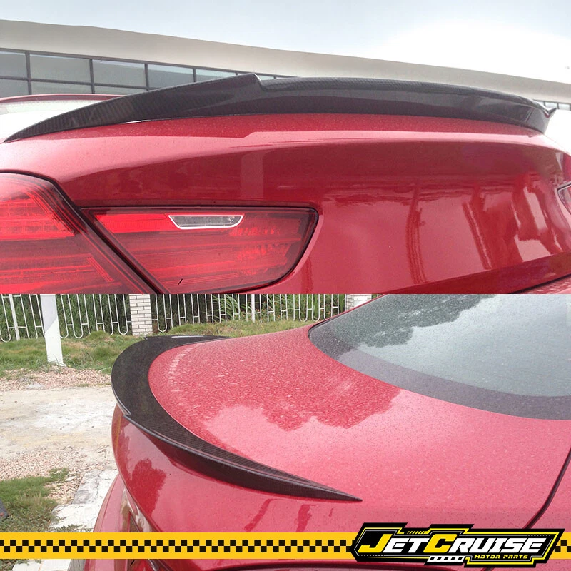 Se adapta a 12-18 BMW F13/13-19 F06 Serie 6 Estilo V Alerón de maletero de fibra de carbono CF Foto 2 de 4