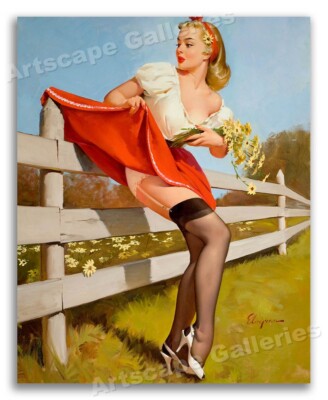 1950's Elvgren Pin Up Girl Poster 
