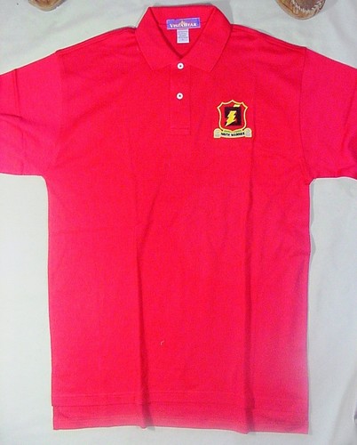 NEW USMC Ninth 9th Marines Polo Shirt - Cotton/Blend Black or Red - Picture 4 of 5