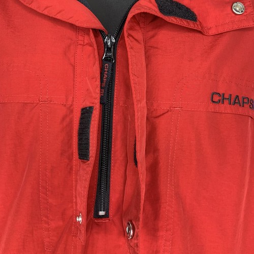 Chaps Ralph Lauren Jacke Herren Gr. Large Rot Vintage 90er Kapuze Windbreaker - Bild 6 von 19
