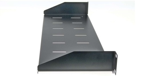 1 HE Rackablage 19" / 15 cm tief Fachboden Trägereinschub Rackwanne Rack Ablage - Bild 5 von 14