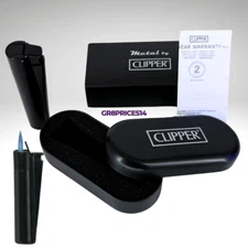 Brand New Clipper Jet Torch Lighter with Metal Gift Box - Black