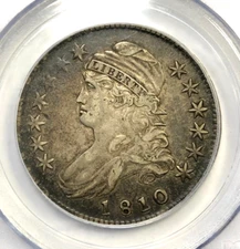 1810 Capped Bust Half Dollar 50C Graded XF40 by PCGS