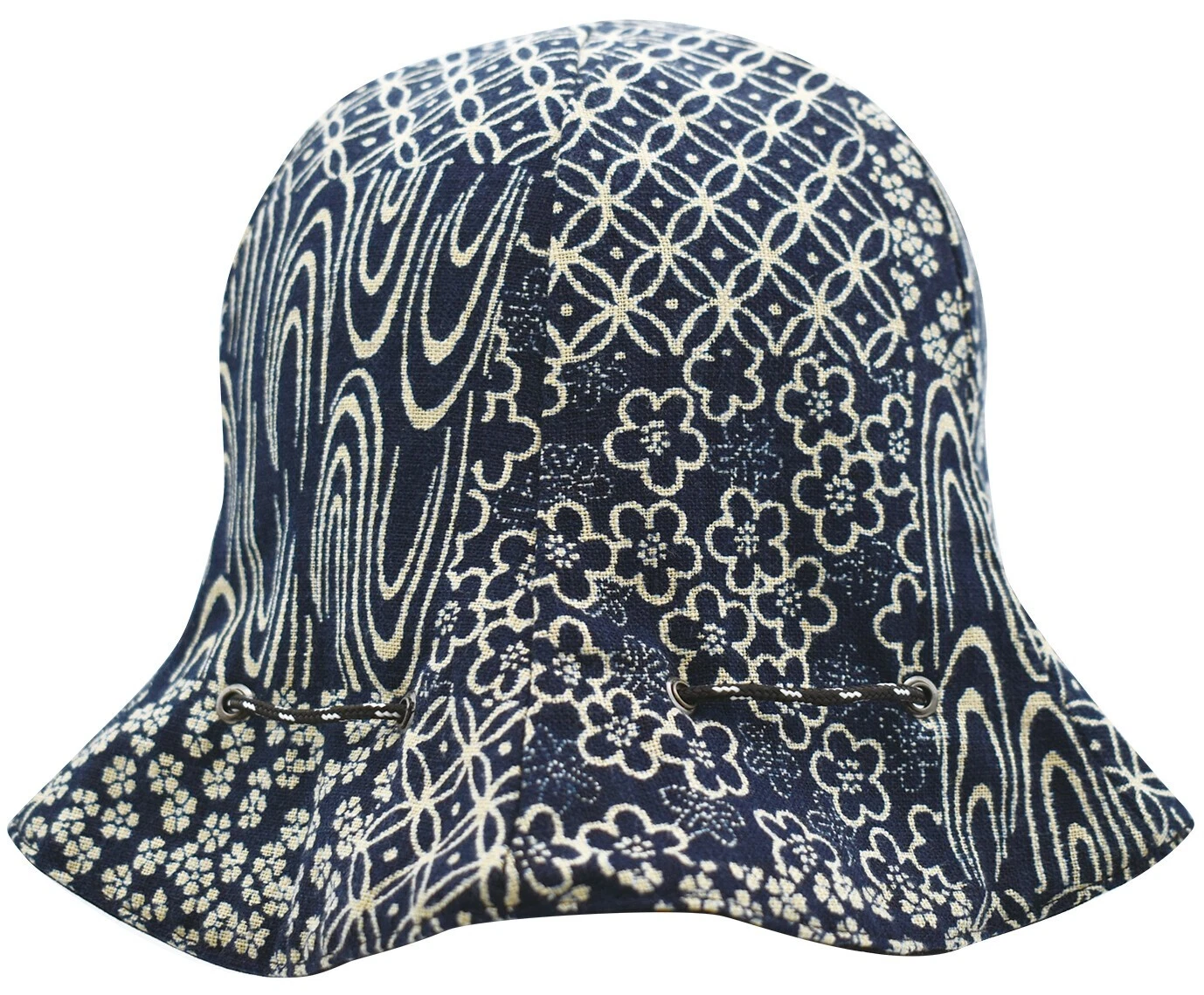 Bucket Hat Japanese Reversible Foldable Cotton by Ripple Traditional Pattern NEW