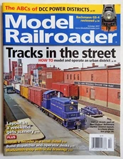 Model Railroader Magazine October 2017 trains railroad RR urban tracks DCC power